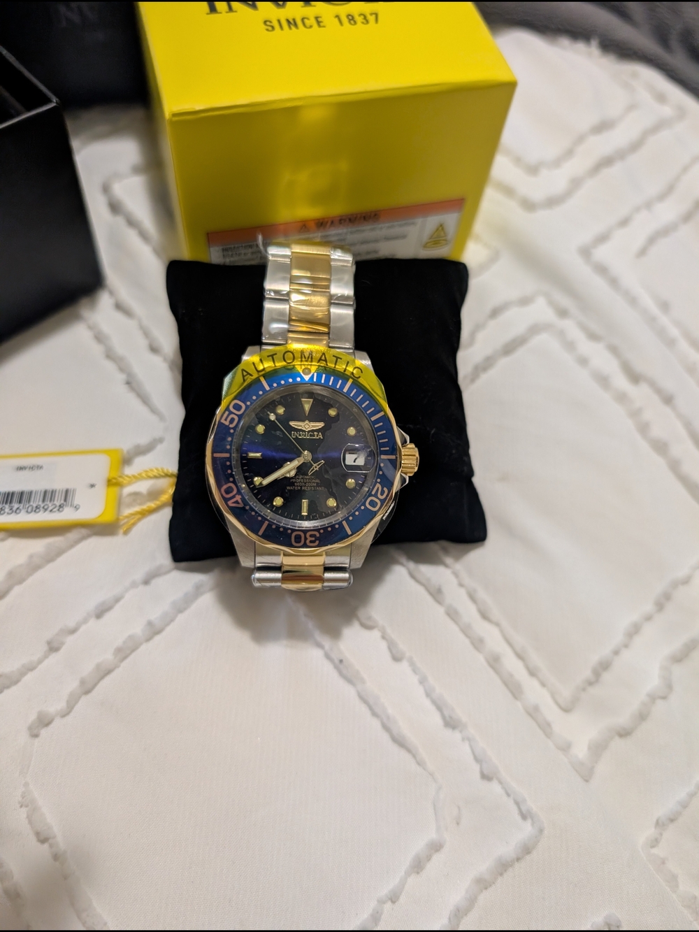 Invicta Two-Tone Automatic Dive Watch - Blue Dial